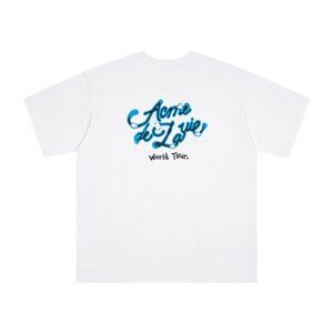 Acme De La Vie White Short-Sleeved T-Shirt With Front And Back Letter Print